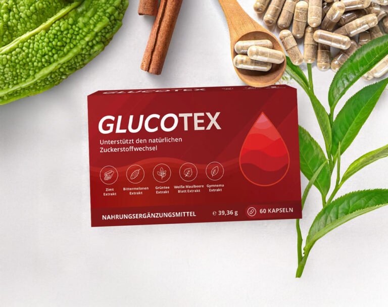 Glucotex Blood Packung in der Hand
